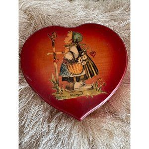 1973 Schmid Brothers Hummel Girl Wood Music Trinket Box Plays “Love Story” ANRI